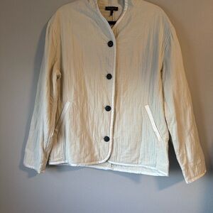 Rag & Bone Quilted Ivory Cream Jacket Lightweight